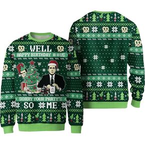 Merry Chrithmith Ugly Sweater - Ugly Christmas Sweaters -Well Happy Birthday Jesus Xmas Sweater - Knitted Xmas Sweater