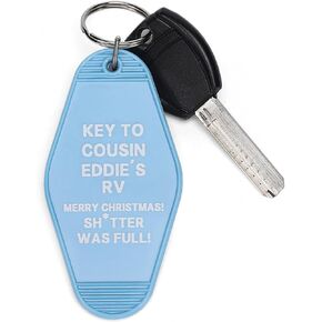ASVP Shop سلسلة مفاتيح RV من Cousin Eddie - 'Merry Christmas! كان Sh*tter ممتلئًا!' مع المفتاح