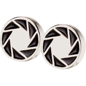 JINX Portal 2 Aperture 80's Logo Stud Earrings
