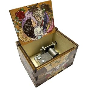 ASVP Shop Labyrinth Music Box - Hand Cranked Music Box - Fantasy Music Box - Mini Wooden Chest Music Box - Handcrafted