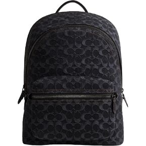 Coach Charter Backpack, Black Denim