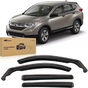 Nilight Durable in Channel Rain Guards for Honda CRV 2017 2018 2019 2020 2021 2022 Window Deflectors,Vent Window Visors-4pcs