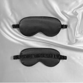 Sleeping Mask with Adjustable Strap for Sleeping, 1 Pack Black