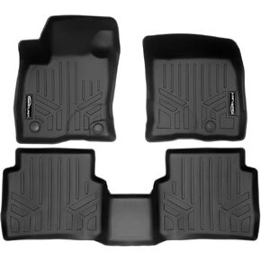 SMARTLINER All Weather Protection Custom Fit Black 2 Row Floor Mat Liner Set Compatible with 2020-2024 Lincoln Corsair