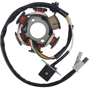 Magneto Ignition Stator 5 wires AC 6 Poles Fits for GY6 engine 125cc 150cc Scooter Moped ATV Sunl Roketa Dune Buggy Go Kart TaoTao Buyang Coolsport Kazuma Sunl JCL NST