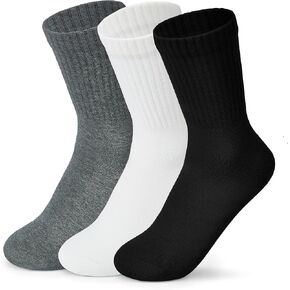 Womens Cotton Socks, Cute Crew Socks Thin Cotton Socks Women Above Ankle Bootie Socks 3 Pairs