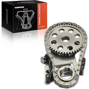 A-Premium 4PCS Engine Timing Chain Kit W/Sprocket & Tensioner Compatible with Dodge - Ram 1500, Ram 1500 Van, Ram 2500 Van, Durango, Dakota, B150, B1500, B250, B2500, D150, D250, W150 - OHV, V6 3.9L