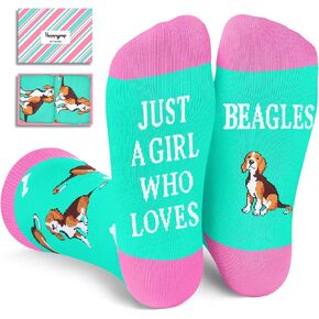 HAPPYPOP Beagle Socks for Women Men - Crazy Beagle Gifts for Beagle Lovers, Dog Gifts for Dog Lovers