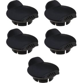 SING F LTD 5PCS Cigarette Lighter 12V Socket Cover Power Outlet Cap 21mm Dustproof Waterproof Cap Replacement Accessories for Most Vehicles Plastic Black