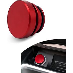 1 PC Car Cigarette Lighter Cover, Alloy Craftsman with Anti-Water Ingress Rubber Gasket Dust Cover Plug, Decorative Modification Accessories, Suitable for Most Car Models (Silver)