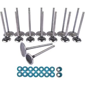 GELUOXI 53022088AD Engine Intake Exhaust Valves w/Oil Seal Replacement for Jeep Commander Chrysler Ram 15005.7L V8 53022087AC