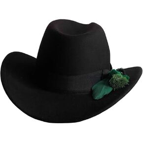 L'ouve Cowboy Hat for Women and Men with Shapeable Wide Brim - Felt Cattleman Western Hats for Cowboys and Cowgirls 2024