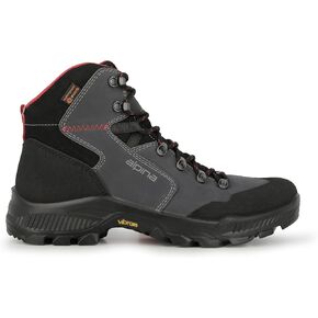 Alpina HELIOS Premium Men's Hiking Boots Ankle High Full Leather Shoes Durable Breathable eVent Membrane Vibram All Weather Grip Made in Europe