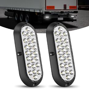 Nilight LED Tail Light Motorcycle Brake Turn Signal Driving License Plate Rear Light Red Housing Plug and Play Compatible with Harley Davidson Dyna Sportster 883 1200 Road King Glide