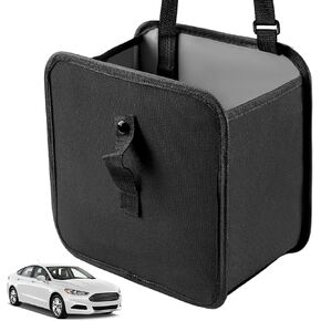 ANBUY Foldable Car Trash Can Hanging Bin, Waterproof Leakproof Trash Can, Small Automotive Garbage Cans, Portable Storage Container, Car Interior Accessories for Van/Truck/SUV