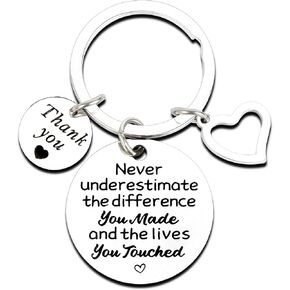 Teacher Gifts - Teacher Christmas Gifts, Coworker Christmas Gifts, Retirement Gift for Woman, Inspirational Gifts for Women, Thank You Gifts, Leaving Gifts For Colleagues Coworker Teacher Keychain