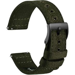 WOCCI Watch Bands, Sailcloth Fabric, Quick Release, Compatible Watch Lug Width 18mm 19mm 20mm 22mm 24mm