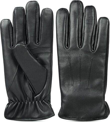 M&H SINCE 1978 Premium Men's Winter Leather Gloves - Warm, Stylish, and Perfect for Driving and Motorcycle Riding in Saudi Arabia
