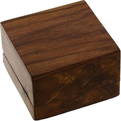 Store Indya Wooden Jewelry Box Novelty Item, Unique Artisan Traditional Hand Carved Jewelry Box, Memory Box, Wooden Storage Box Stash box for Keepsakes from India (Brown) in Saudi Arabia