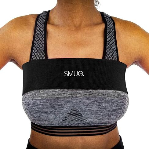 SMUG Breast Support Band For Women | Compression Band Prevent Breast Bounce, Pain & Injury | Adjustable Breast Support Band | Sports Bra Alternative for Running & Exercise | Sports Bra Band | Medium in Saudi Arabia