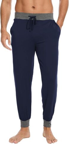GYS Bamboo Viscose Men's Pajama Bottoms Soft Jogger Pants with Pockets and Drawstring in Saudi Arabia