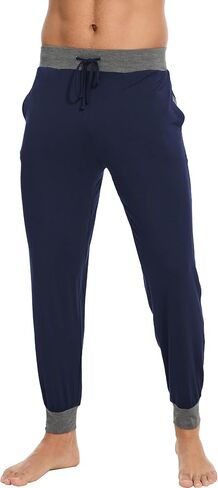 GYS Bamboo Viscose Men's Pajama Bottoms Soft Jogger Pants with Pockets and Drawstring in Saudi Arabia