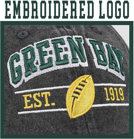 Football Hat for Men Women Vintage Embroidered City Hats Apparel Gifts Classic Baseball Cap in Saudi Arabia