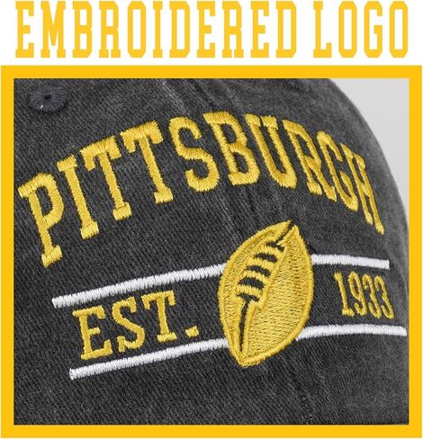 Football Hat for Men Women Vintage Embroidered City Hats Apparel Gifts Classic Baseball Cap in Saudi Arabia