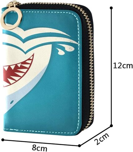 Leather Credit Card Holder Zipper Card Wallet Slim Organizer Case Business Card Case Grey White Skull for Woman Man in Kuwait