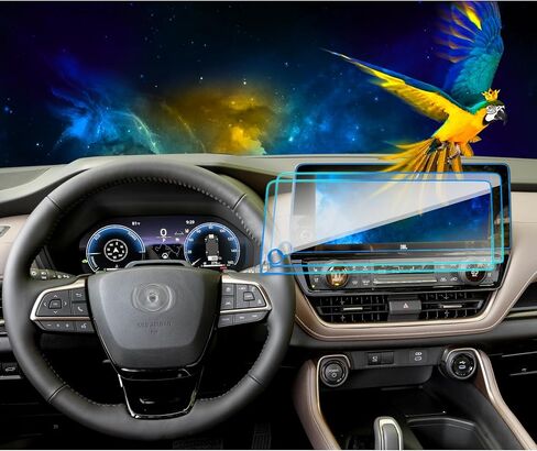 2pack 2024 Toyota Highlander Screen Protector متوافق مع 2023 2024 Toyota Highlander 12.3 بوصة Hybrid XLE / XSE / Limited / Platinum Screen Protector 2024 Highlander Accessories 12.3 '' in Kuwait