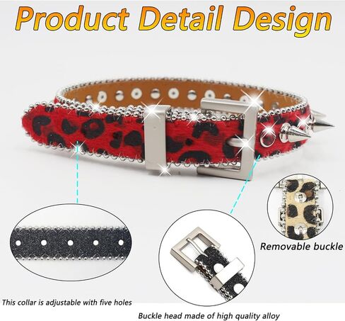 spiked choker Rhinestone spiked choker goth choker men women punk collar emo y2k spiked choker goth accessories for women in Kuwait