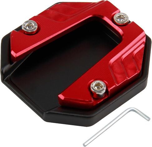 وسادة مسند للدراجة النارية، لوحة تمديد بمسند عالمي للدراجات النارية، قرص من سبائك الألومنيوم الممتاز المضاد للغرق للأسطح الناعمة، مثبت مقاوم للتآكل مع طلاء أكسدة أنوديك (أحمر) in Kuwait