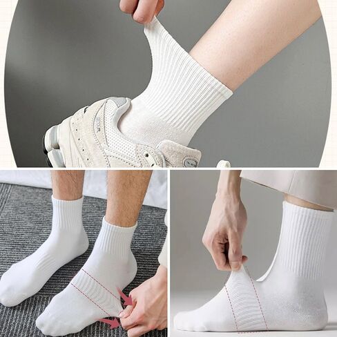 Womens Crew Ankle Long Socks for Women Black White Green Cotton Athletic Socks Stocking for Women Gift in Kuwait