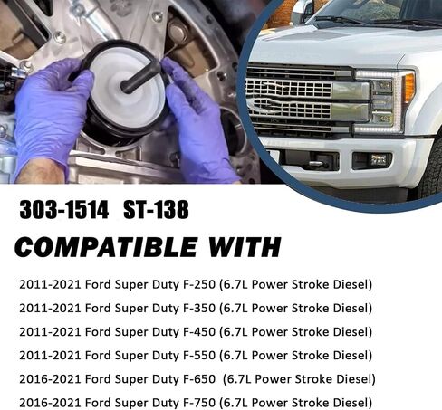 303-1513 Alt ST-148 Rear Crankshaft Seal Installer Tool Compatible with 2011-2021 Ford Super Duty F-250 F-350 F-450 F550 6.7L Power Stroke Diesel, For 2016-2021 Ford Super Duty F-650 F-750 in Saudi Arabia