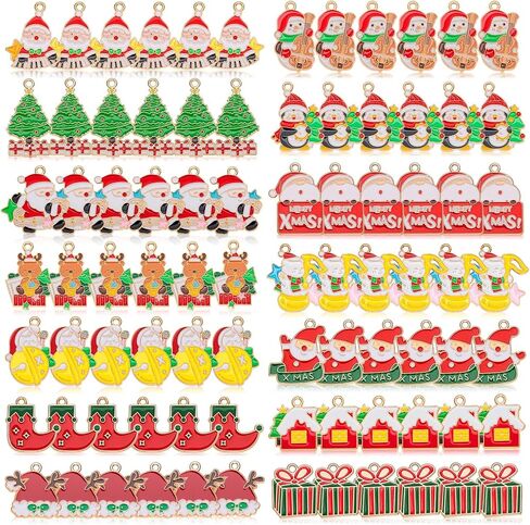 72 قطعة من سحر العلم الأمريكي، 12 نمطًا من سحر يوم الذكرى الوطني، قلادة سحر المينا بعلم الولايات المتحدة الأمريكية ليوم الاستقلال، سحر الرابع من يوليو لقلادة DIY وحلق وسوار لصنع المجوهرات in Kuwait