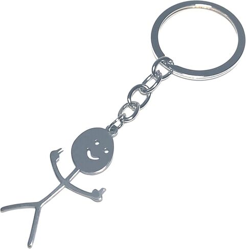 Funny Gag Gifts for Dad Men Women Adult Cool Middle Finger Keychain for Him Her Boyfriend Christmas Gifts Gadgets in Kuwait