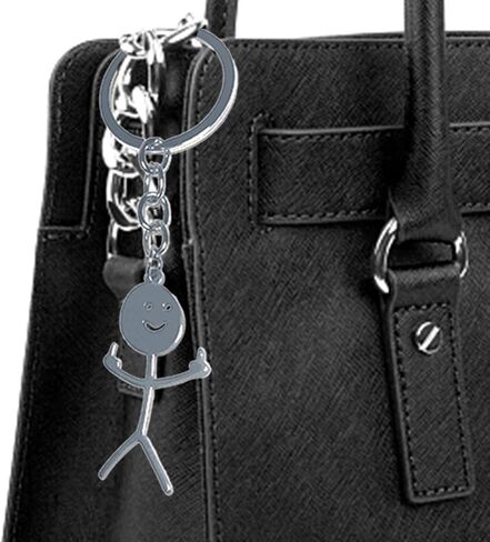 Funny Gag Gifts for Dad Men Women Adult Cool Middle Finger Keychain for Him Her Boyfriend Christmas Gifts Gadgets in Kuwait