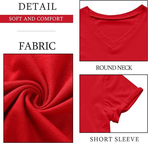 Christmas V Neck Shirt Womens Christmas Shirts Christmas Tree T-Shirt Merry Christmas Tee Holiday Tops in Saudi Arabia