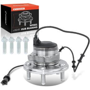 A-Premium Front Wheel Bearing and Hub Assembly with ABS & 5-Lug Compatible with Jaguar XF 2009-2014, XJ8 2004-2005, XJR 2004-2005, S-Type 2000-2008