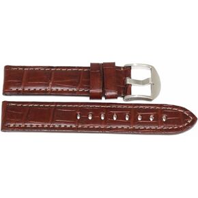 22mm Genuine Alligator Brown Leather Watch Band Strap Made In USA