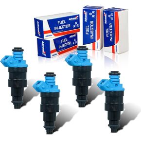 2-holes 4pcs Fuel Injectors Compatible with 1995-1997 Volkswagen Passat/Variant, 1994-1996 Rabbit Conv/Golf Cabrio, Replace Part 037906031AD
