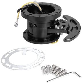 Steering Wheel Release,Tilt Flipped Racing Steering Wheel Quick Release Hub Kit Removable Adapter