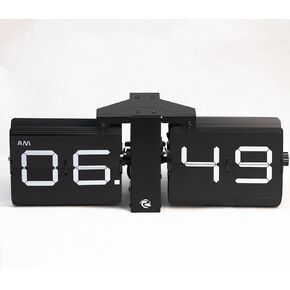 Flipping Clock, Desk and Wall Flip Clock, Battery Powered Digital Time Display, Silent Movement, Easy-to-Read, Perfect for Home or Office Decor