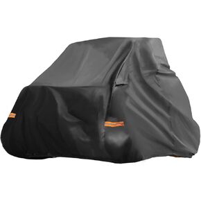 X AUTOHAUX UTV Cover for Polaris RZR XP 1000 Sport Waterproof Side by Side Cover for RZR XP1000 Sport Outdoor Sun Rain Storage Protection 210D-PU Black 304x163x181cm