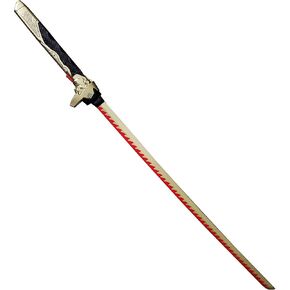 Fantasy Shinobi Foam Katana. High Density Foam Samurai Sword. for Collection, Gift, Anime Show Cosplay (Gold)