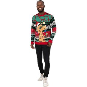 Blizzard Bay Men's Ugly Christmas Xmas Giraffe Light Up Sweater