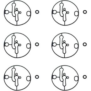 Maxmoral 6 Sets 695426 Float Bowl Gasket Kit for Lawn Mower