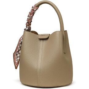 Didida Small Bucket Bags for Women PU Vegan Leather Crossbody Mini Bucket Purses Handbag Removable Shoulder Strap