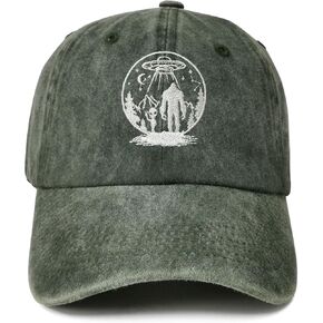Embroidered UFO Alien Big Foot Hats