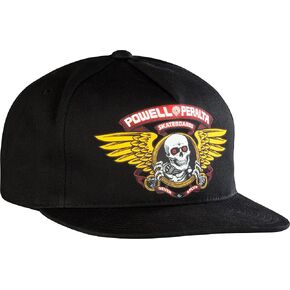 Powell Peralta Winged Ripper Snapback Cap Black